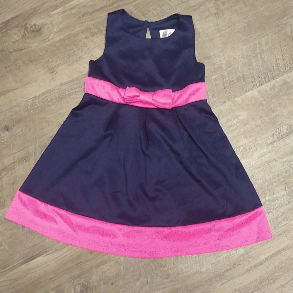 Love Nickie Lew size 5 Navy and hot pink dress